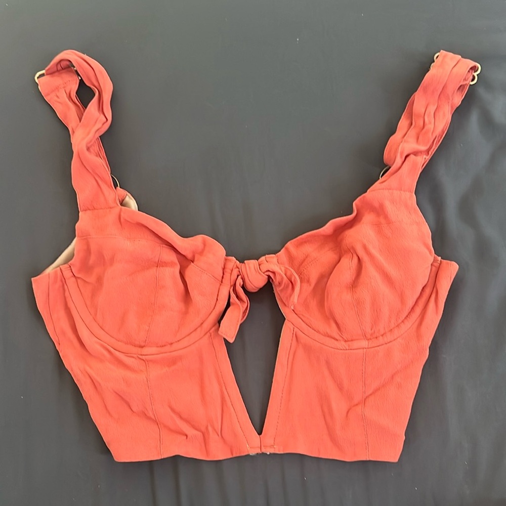 For love and lemons coral bustier